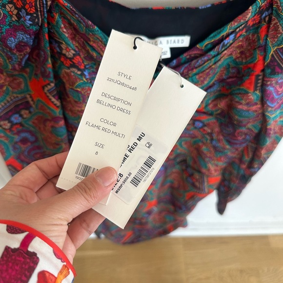 Veronica Beard Bellino Paisley Long Sleeve Dress NWT - Picture 6 of 8